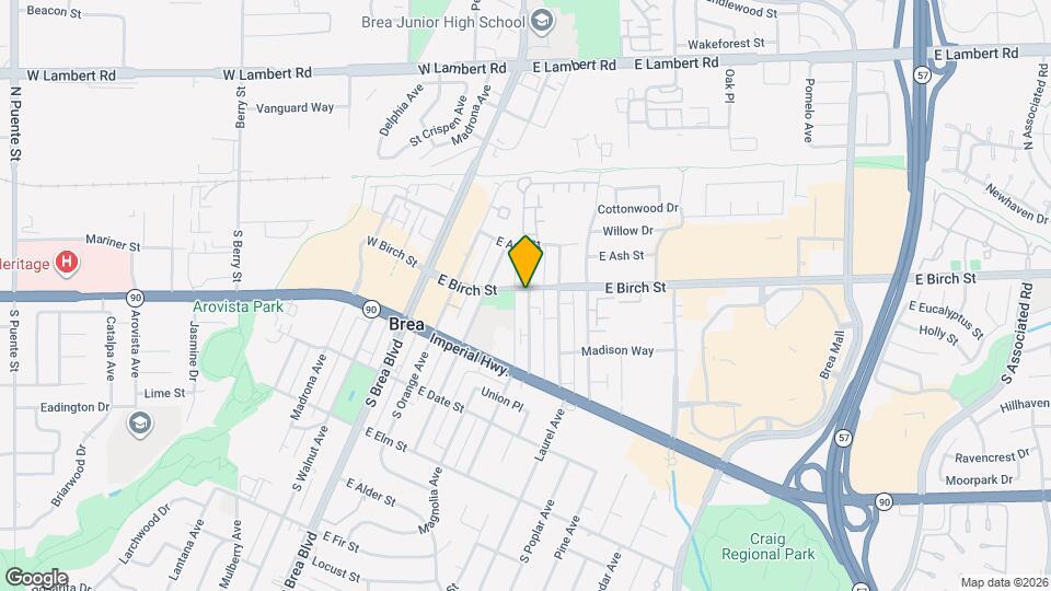 205 S Redwood Ave Map and Location Details
