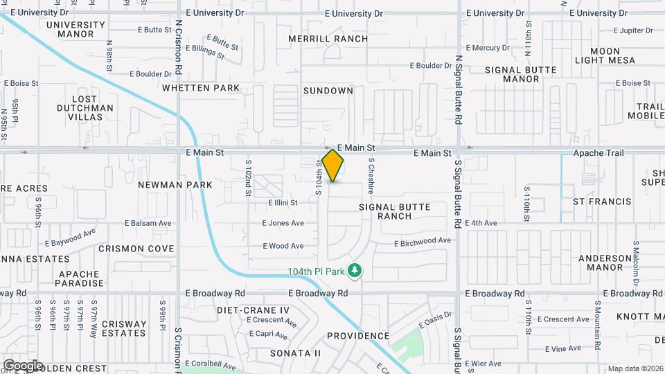 10429 E Abilene Ave Map and Location Details