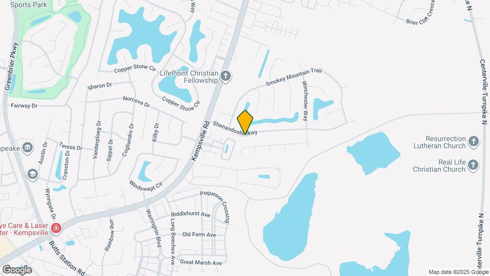 1416 Shenandoah Pkwy Map and Location Details