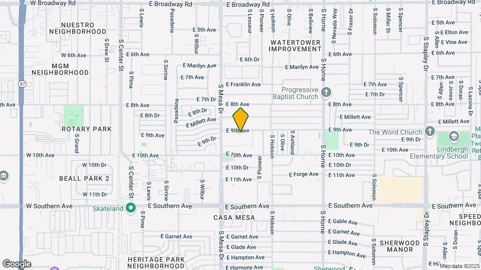 457 E 9th Ave Map and Location Details