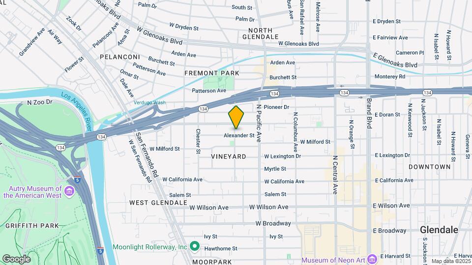549 W Alexander St Mapa y Detalles de la Ubicación