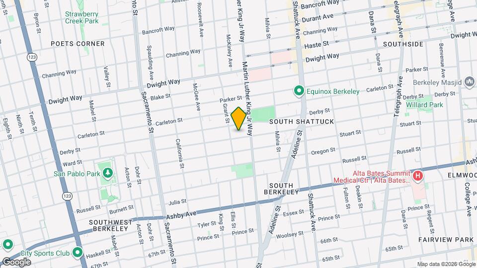 1815 Ward St Map and Location Details