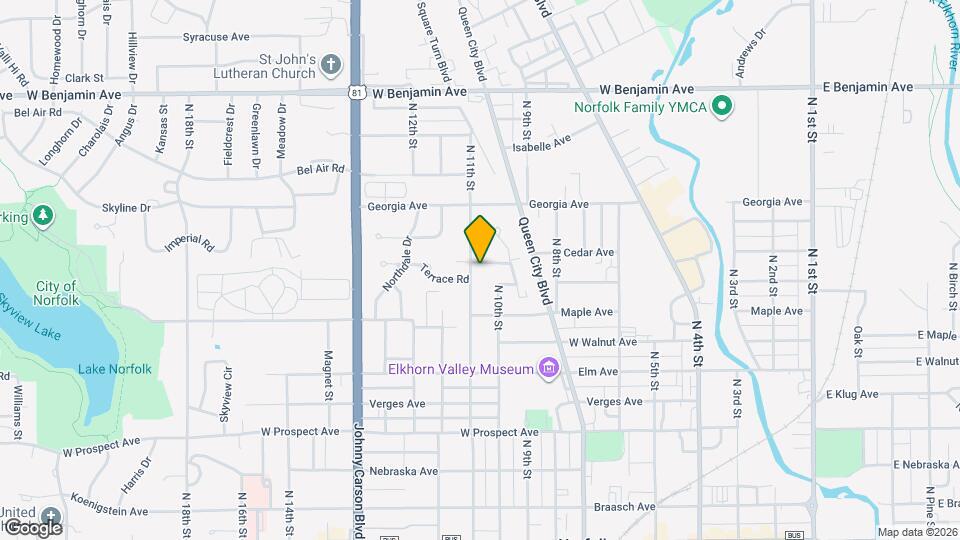 1009 Ann Ave Map and Location Details