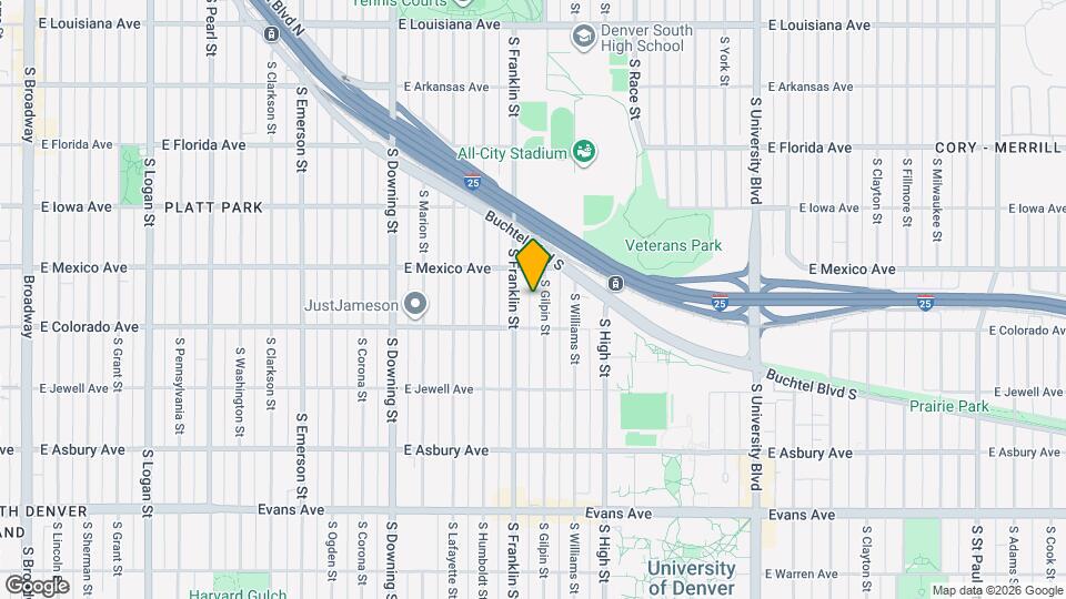 1749 S Gilpin St Map and Location Details