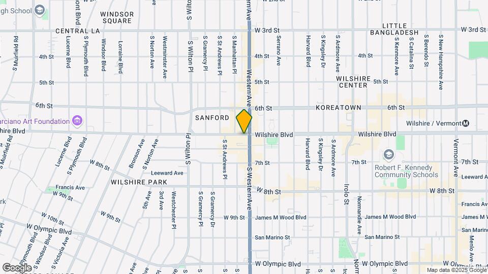 3810 Wilshire Blvd, Unit 309 Map and Location Details