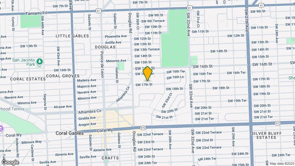 3581 SW 17th St Map and Location Details