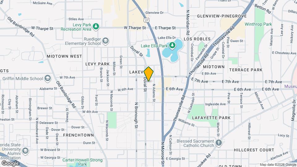 1321 N Duval St Map and Location Details