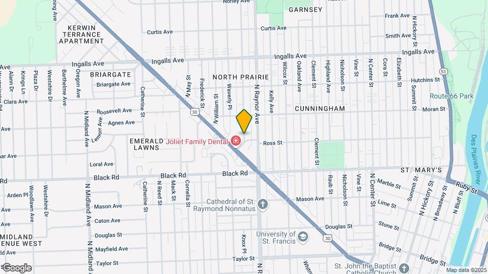 904 N Prairie Ave Map and Location Details
