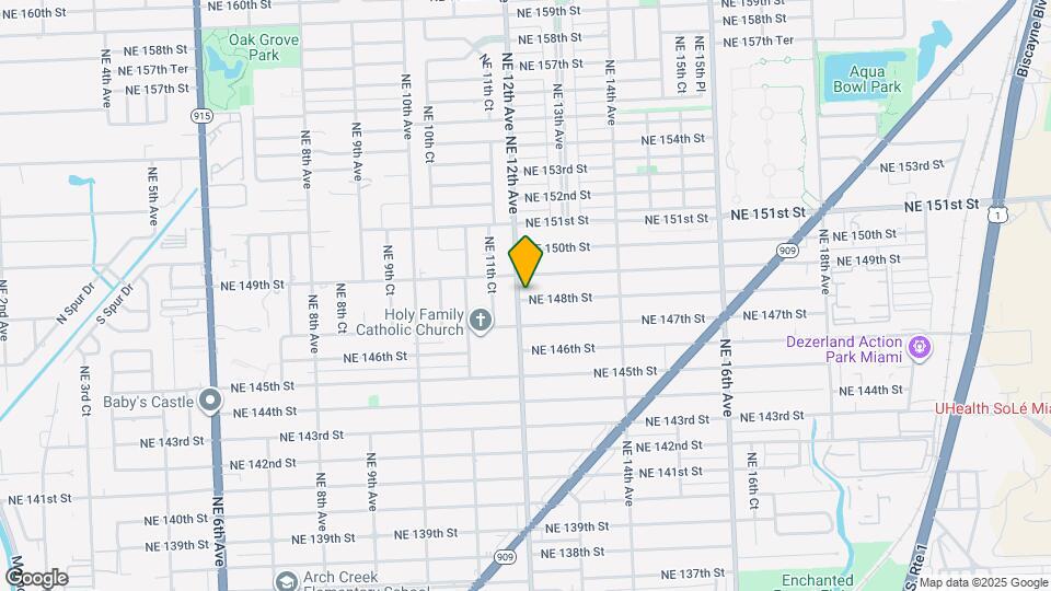 1201 NE 148th St Map and Location Details