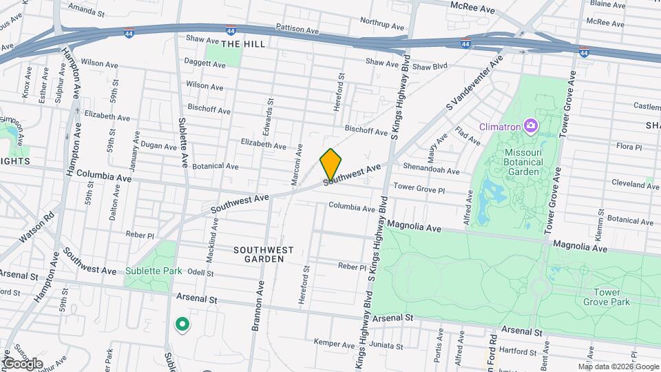 4992 Botanical Ave Map and Location Details