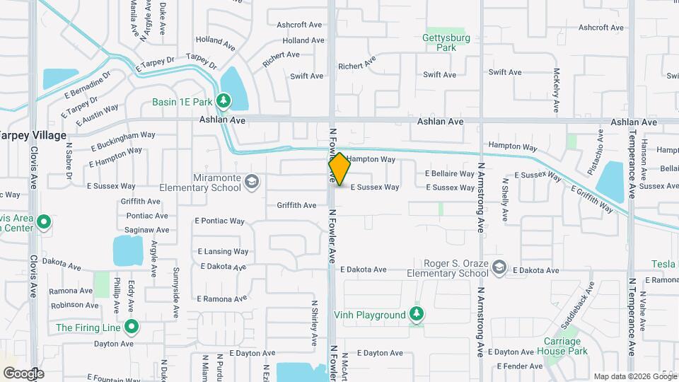 6008 E Sussex Way Map and Location Details