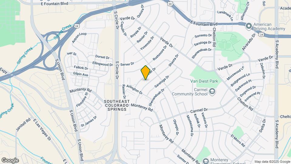 1630 Shasta Dr Map and Location Details