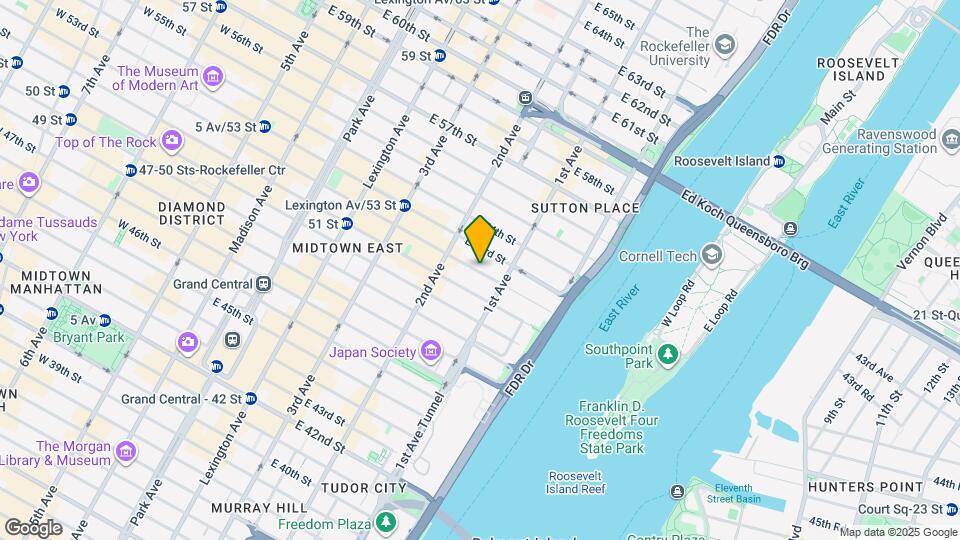 333 E 52nd St Map and Location Details