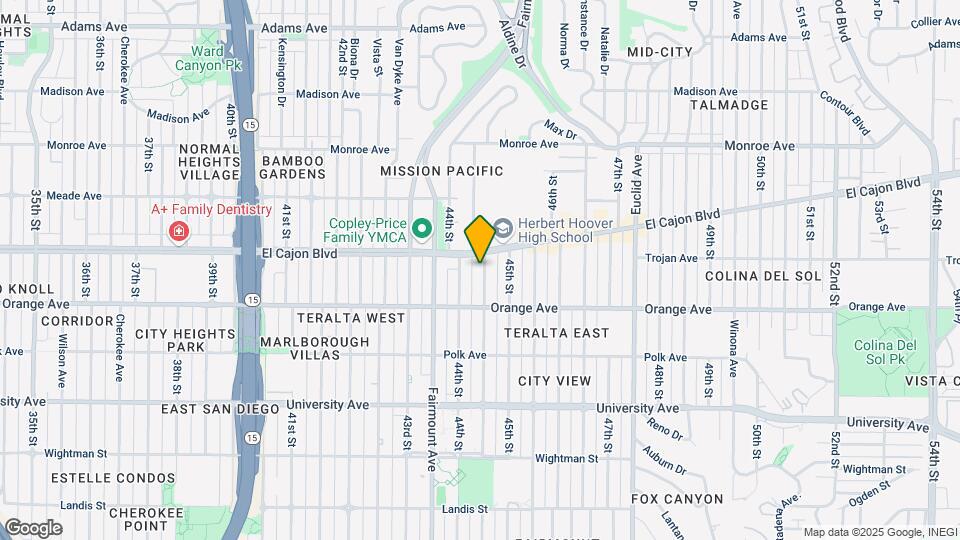 4270 Highland Ave Map and Location Details