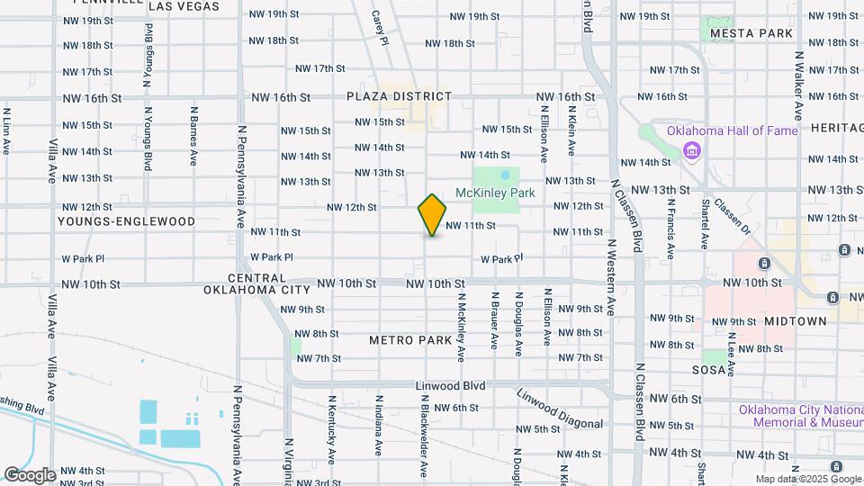 1138 N Blackwelder Ave Map and Location Details