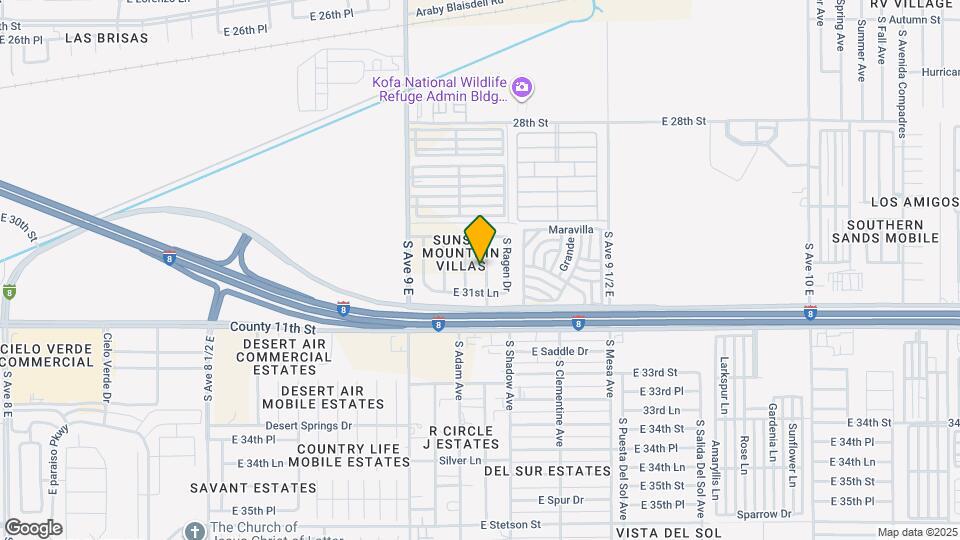 3116 S Brand Lee Way Mapa y Detalles de la Ubicación