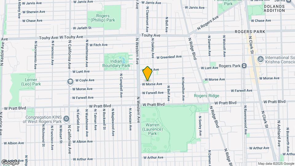 2338 W Morse Ave Map and Location Details