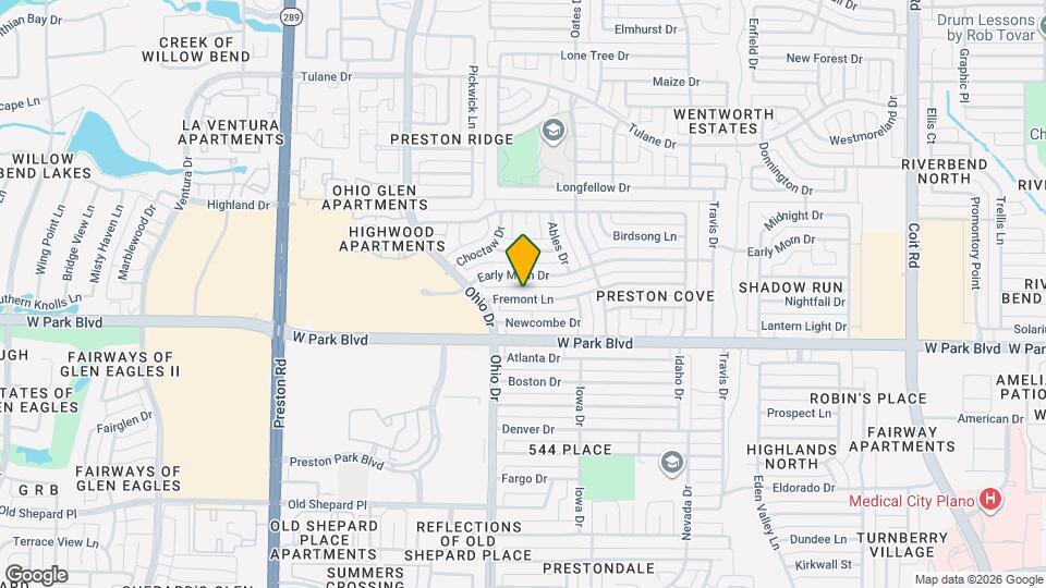 4549 Fremont Ln Map and Location Details