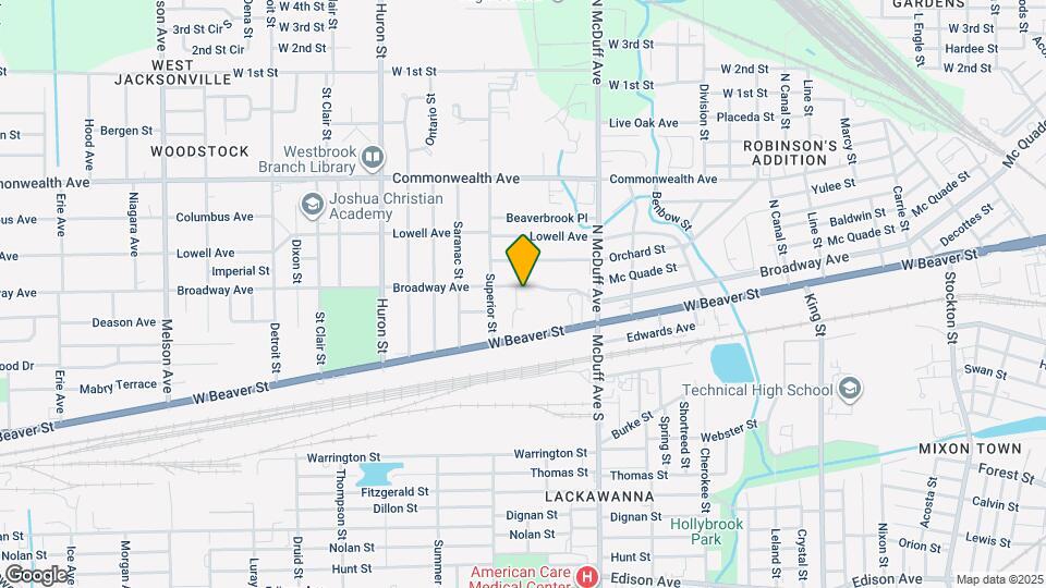 2598 Broadway Ave Map and Location Details