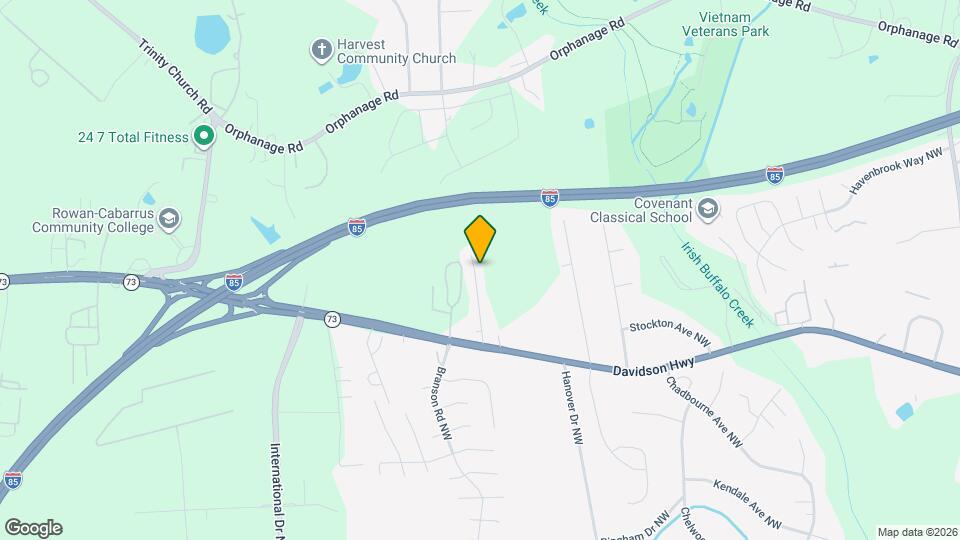 1564 Cambridge Heights Pl NW Map and Location Details