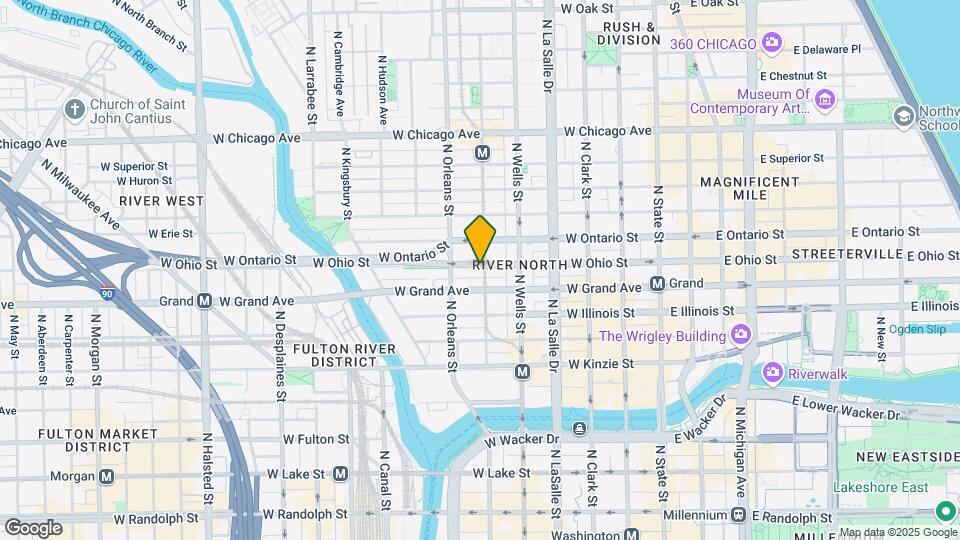 301 W Ohio St, Unit 1004 Map and Location Details