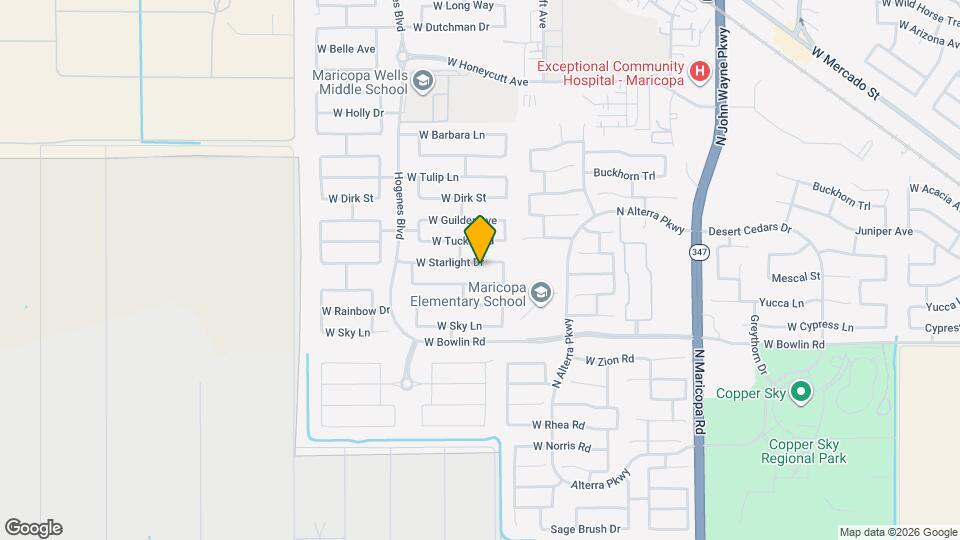 45563 W Starlight Dr Map and Location Details