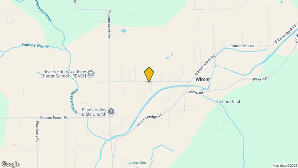 8504 E Evans Creek Rd Map and Location Details