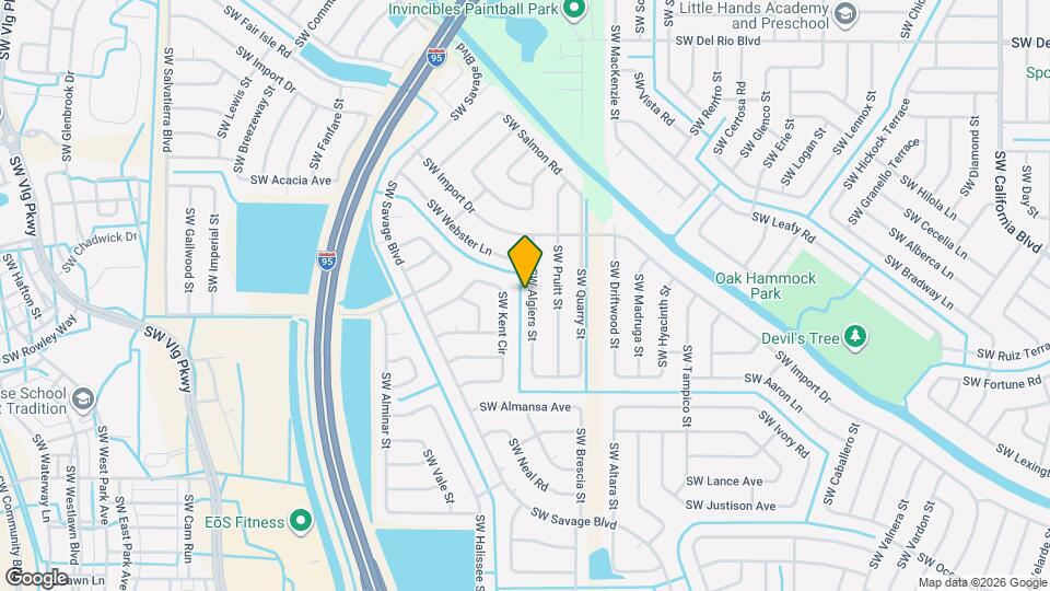 2110 SW Algiers St Map and Location Details