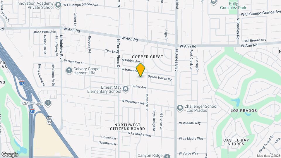 6269 Desert Haven Rd Map and Location Details