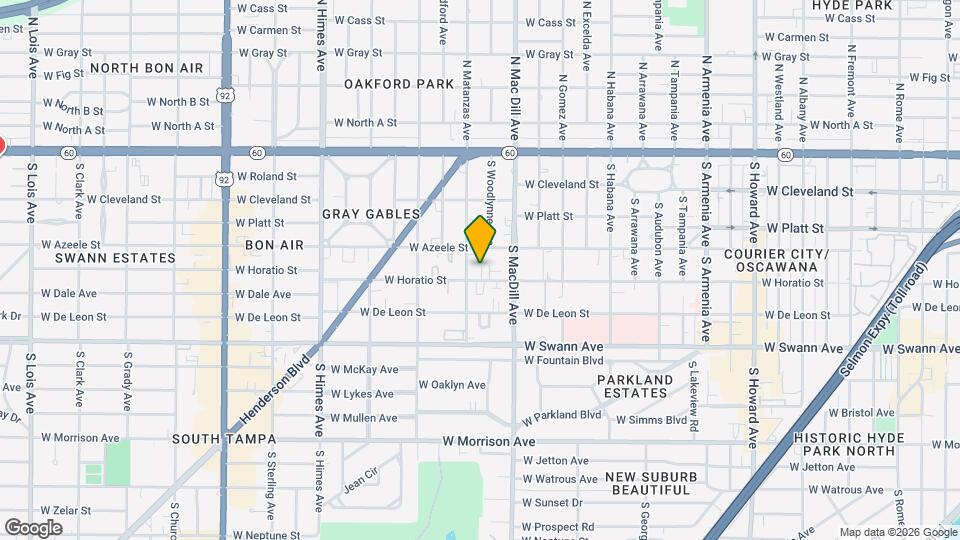 3111 W Horatio St Mapa y Detalles de la Ubicación