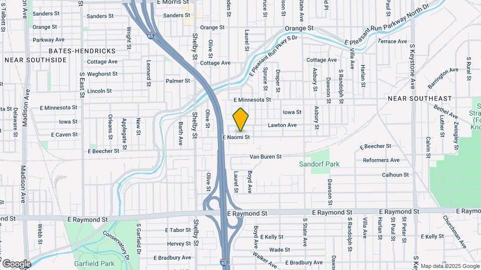 1326 E Naomi St Map and Location Details