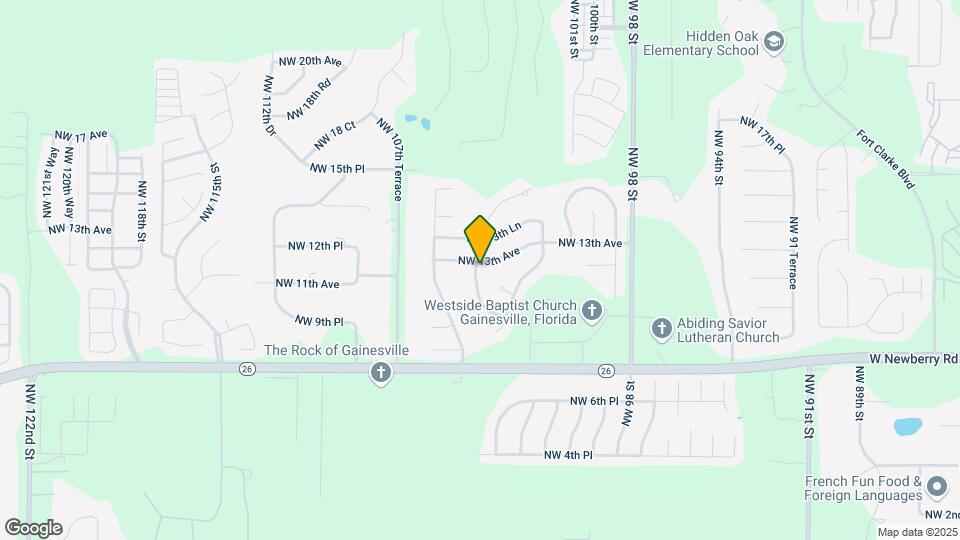 2626 NW 104th Ct Map and Location Details