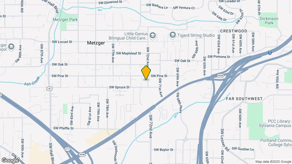 10709 SW 72nd Ave Mapa y Detalles de la Ubicación