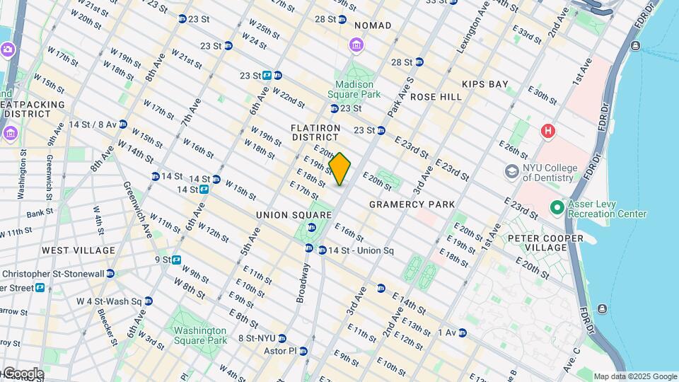222 Park Ave S Mapa y Detalles de la Ubicación