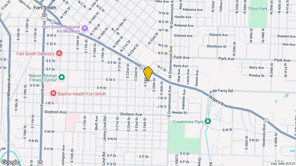 803 S 24th St Map and Location Details