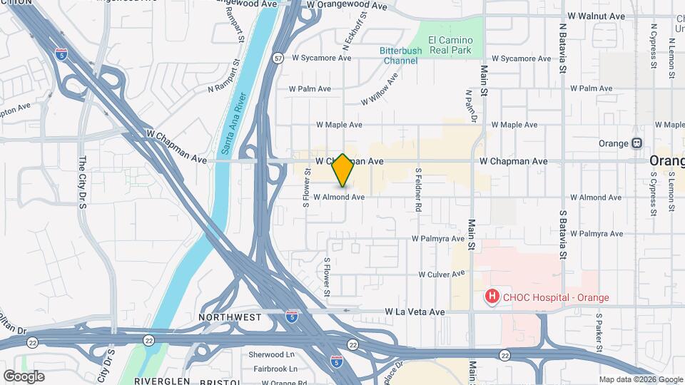 2107 W Almond Ave Map and Location Details