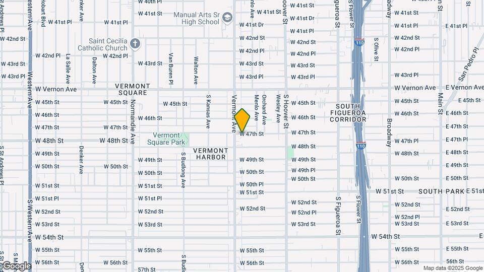 972 W 47th St Map and Location Details