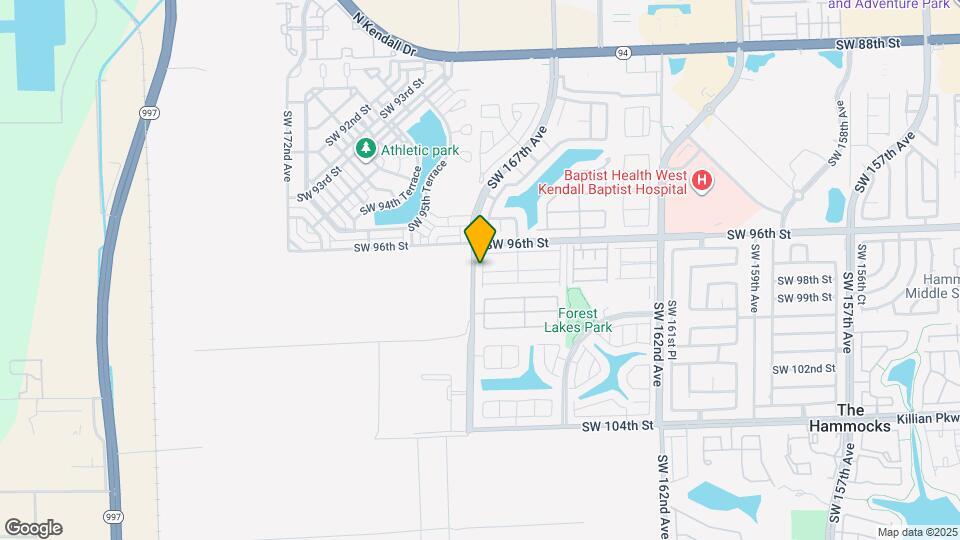 9672 SW 166th Ct Map and Location Details