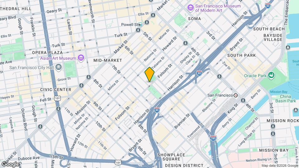 1040-1044 Folsom St Map and Location Details