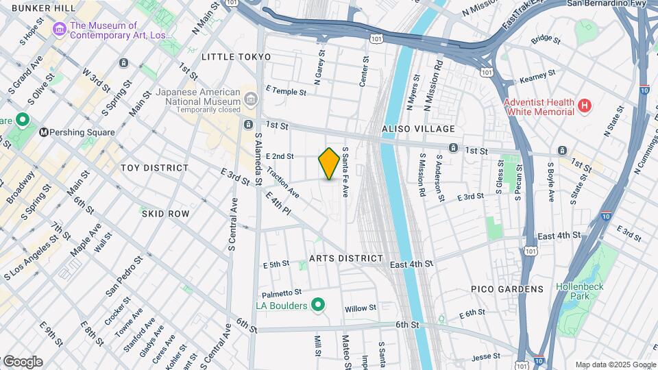 950 E 3rd St Map and Location Details