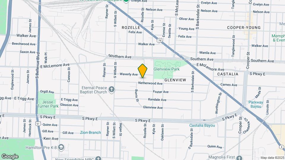 1674 Netherwood Ave Map and Location Details