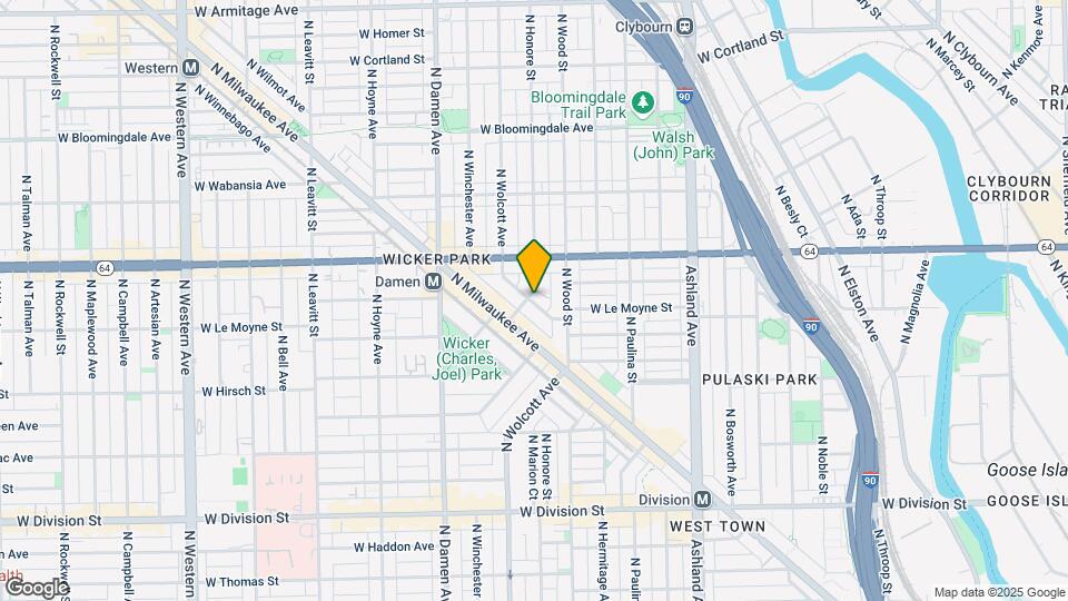 1441 N Elk Grove Ave, Unit 3S Map and Location Details
