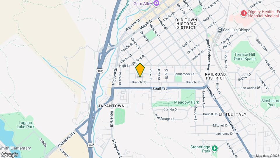 2129-2129 Cypress St Map and Location Details