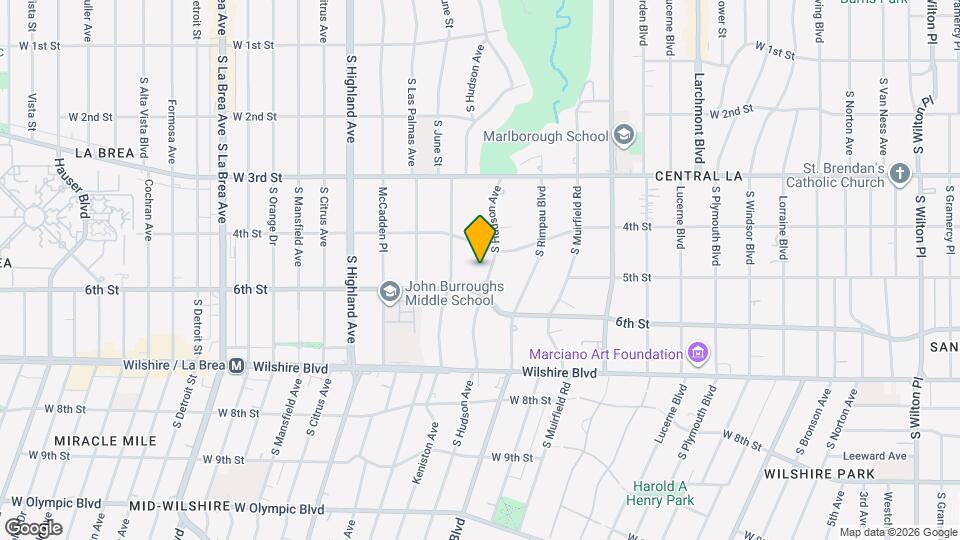 501 S Hudson Ave Map and Location Details