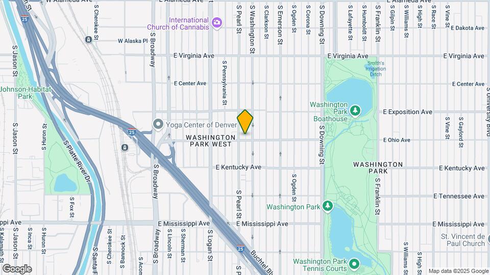 619 E Ohio Ave Map and Location Details