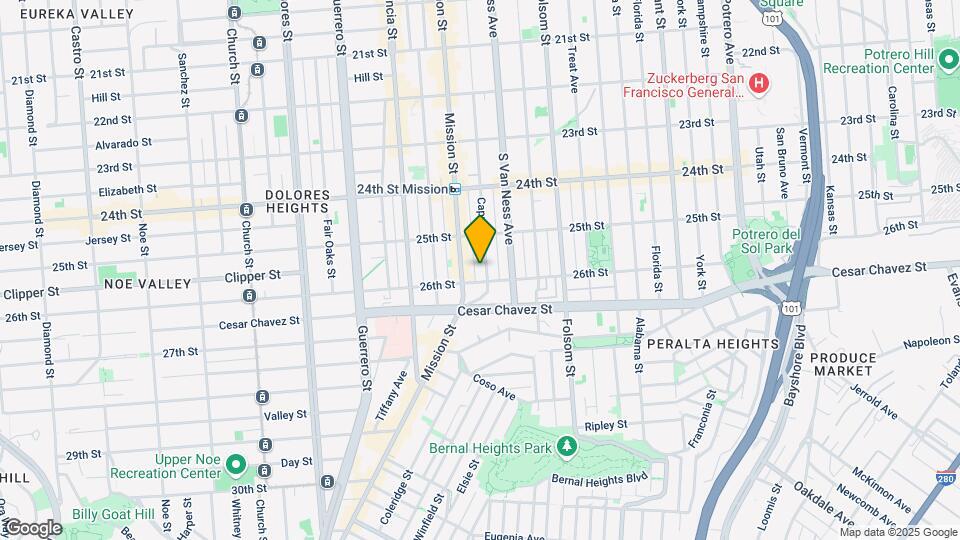 1080-1082 Capp Street Map and Location Details