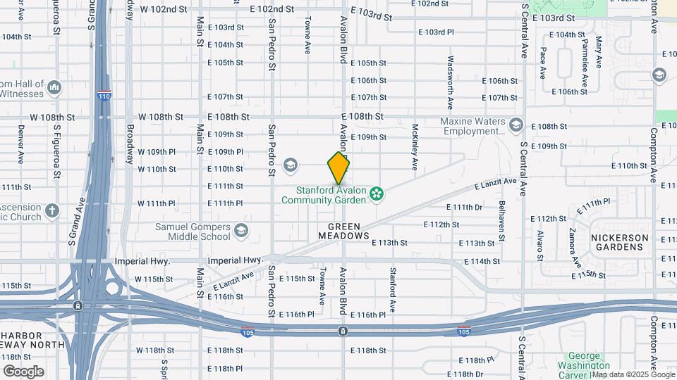 11107 Avalon Blvd Map and Location Details
