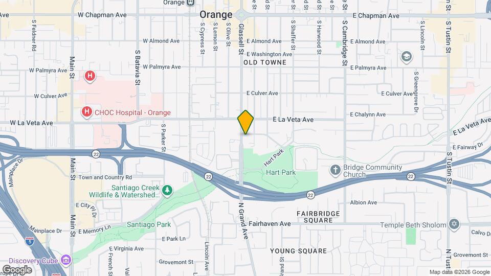 629 S Glassell St Map and Location Details