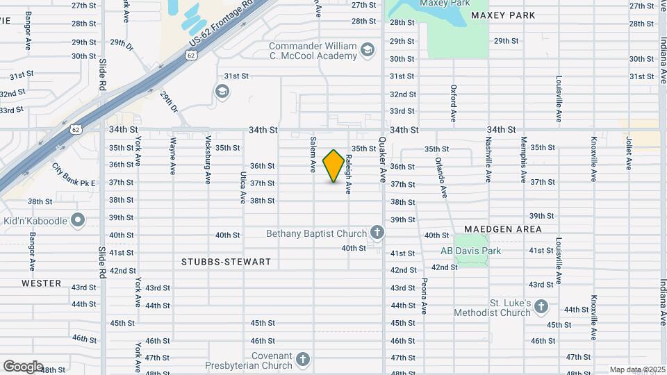 4511 37th St Map and Location Details
