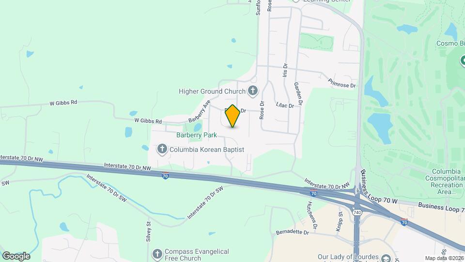 1603 Woodmoor Ct Map and Location Details